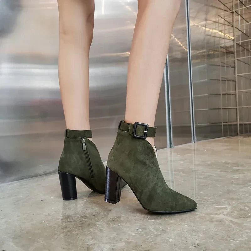 Ardena Buckled Ankle Boots