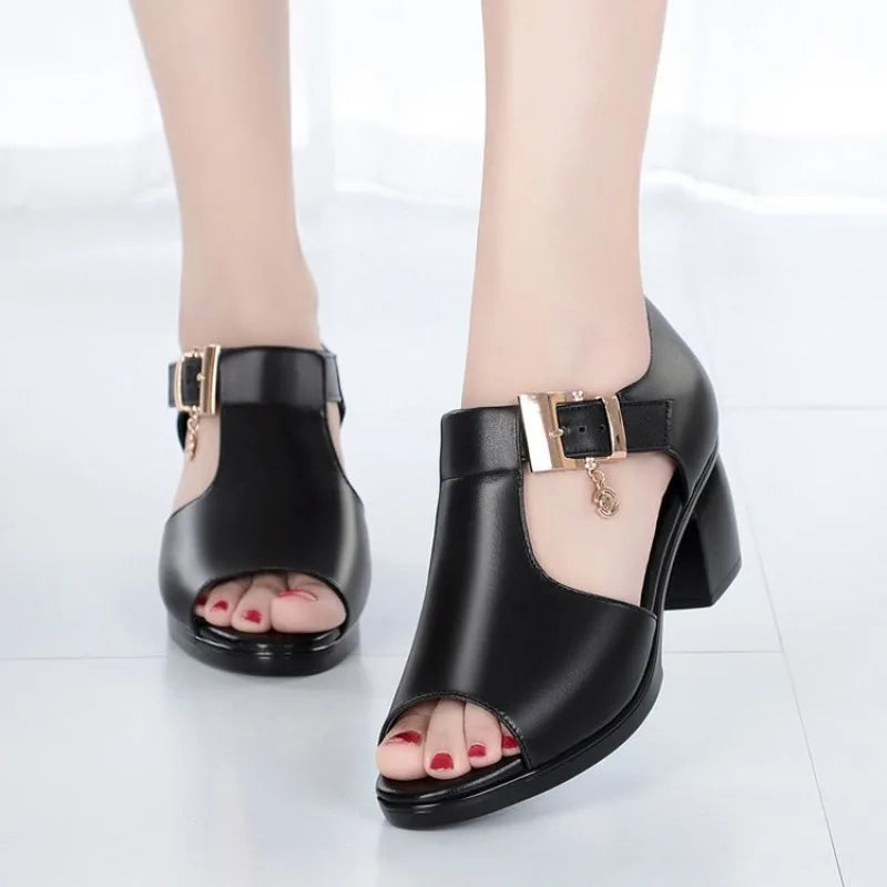Marivelle Buckled High Heels