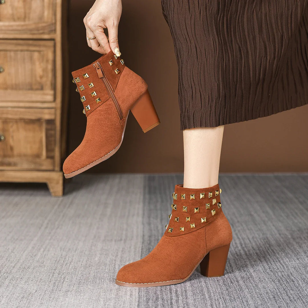 Corvella Studded Ankle Boots