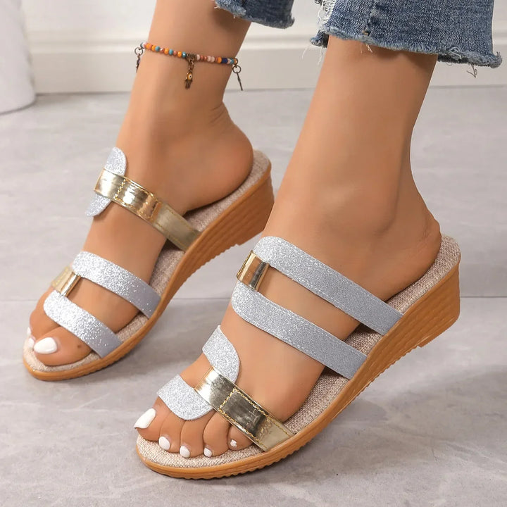 Liora Shimmer Sandals