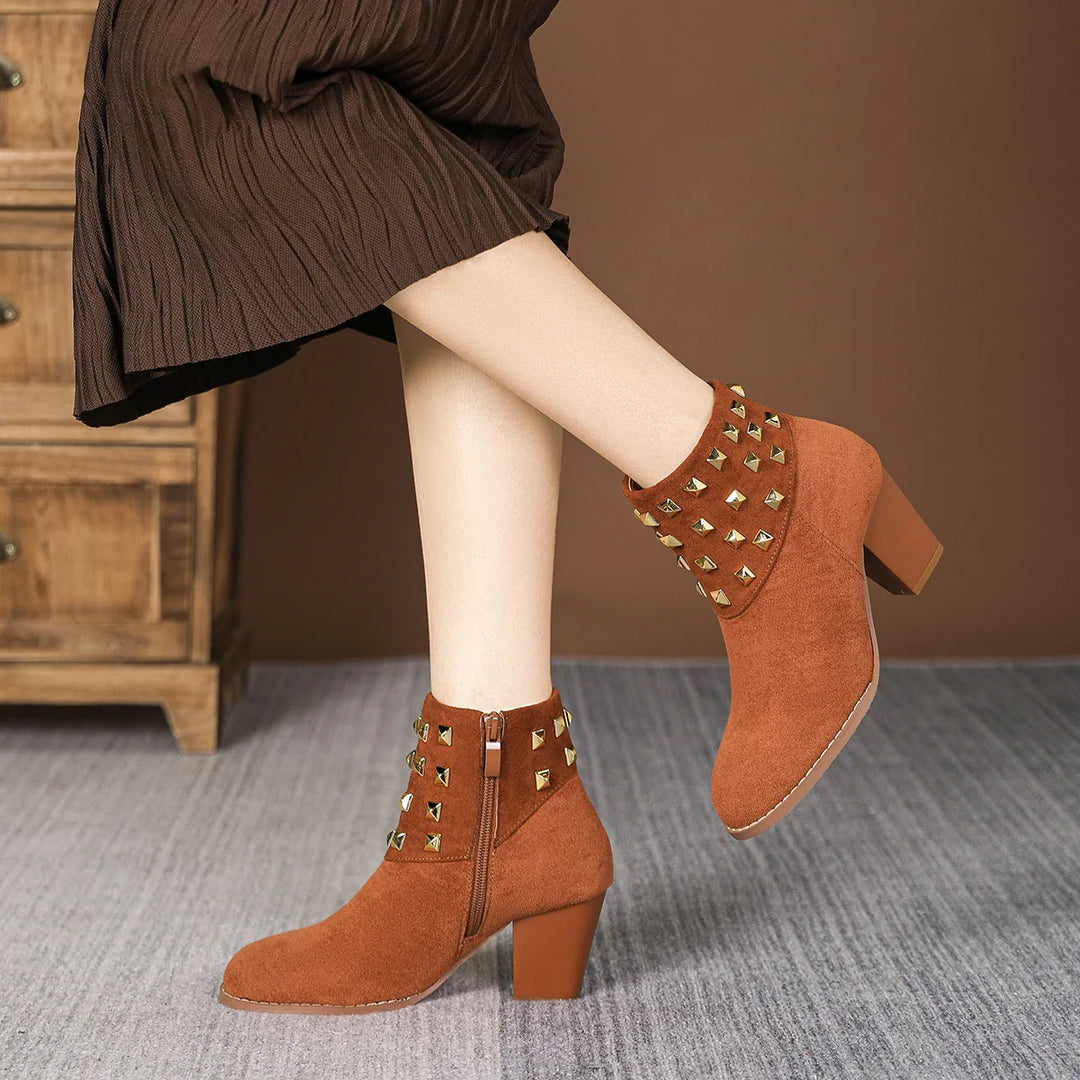 Corvella Studded Ankle Boots