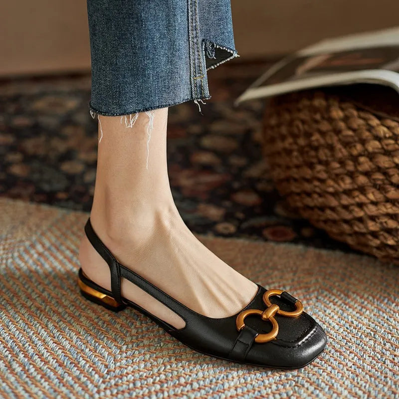 Avrini Slingback Flat Shoes