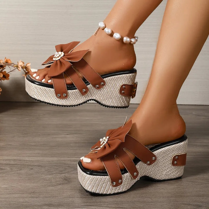 Melvina Floral Slide Sandals