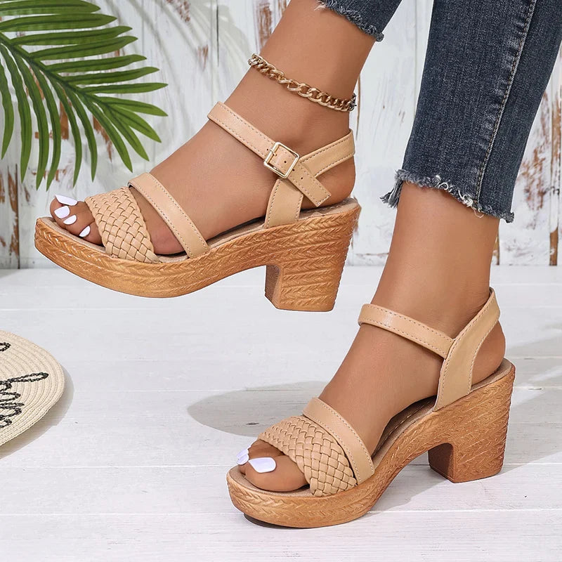 Marenci Braided Heeled Sandals