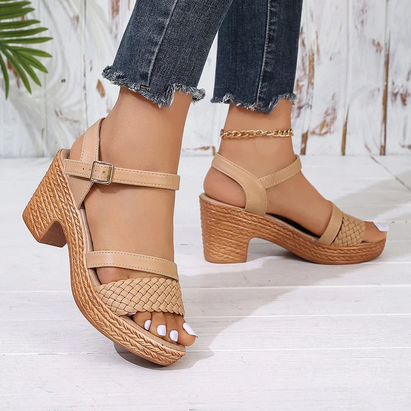 Marenci Braided Heeled Sandals