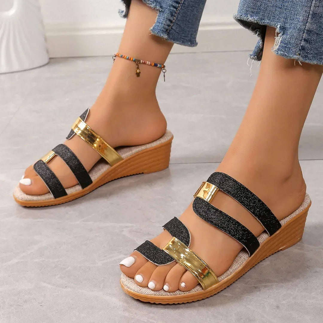 Liora Shimmer Sandals