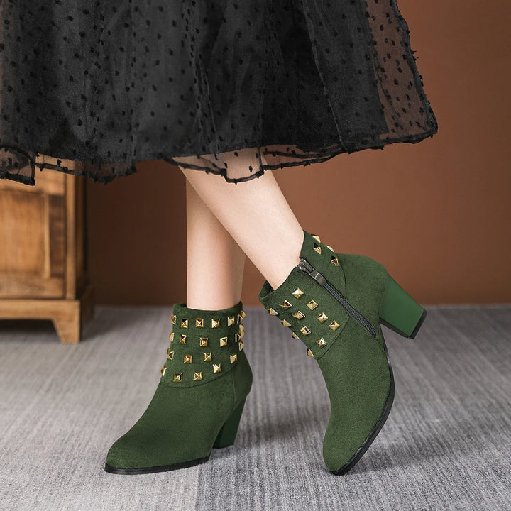 Corvella Studded Ankle Boots