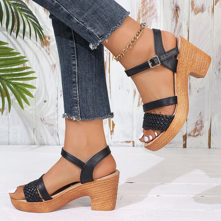 Marenci Braided Heeled Sandals