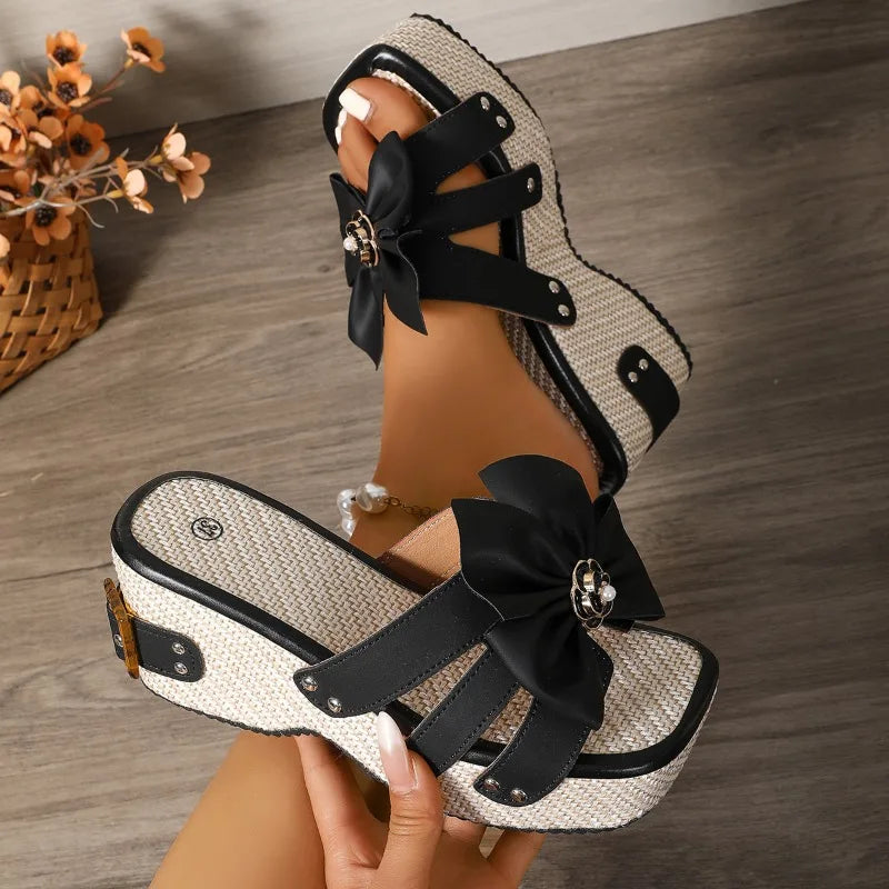 Melvina Floral Slide Sandals