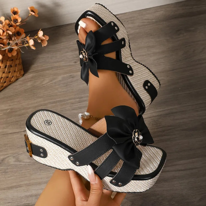 Melvina Floral Slide Sandals