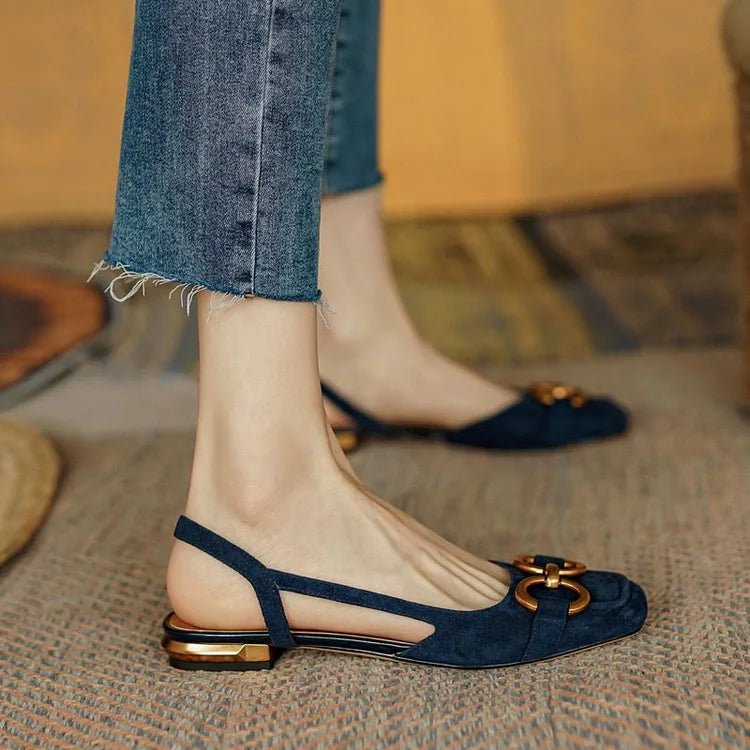 Avrini Slingback Flat Shoes