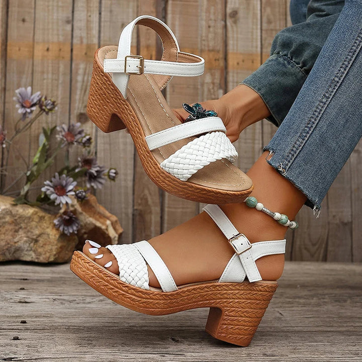 Marenci Braided Heeled Sandals