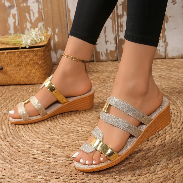 Liora Shimmer Sandals