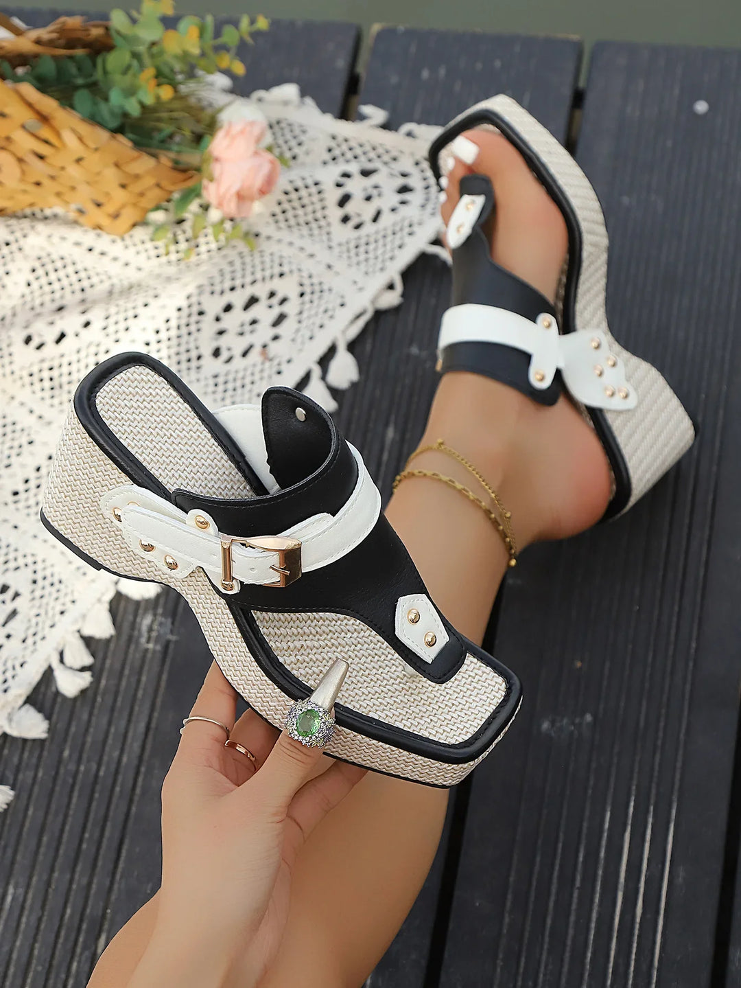 Melvina Strappy Slide Sandals