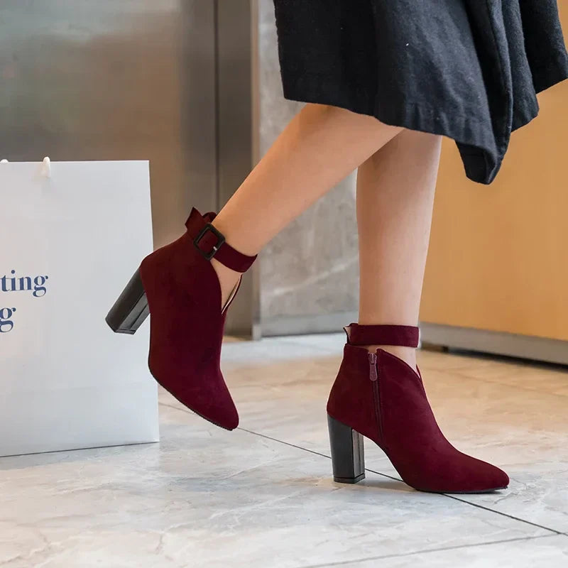 Ardena Buckled Ankle Boots