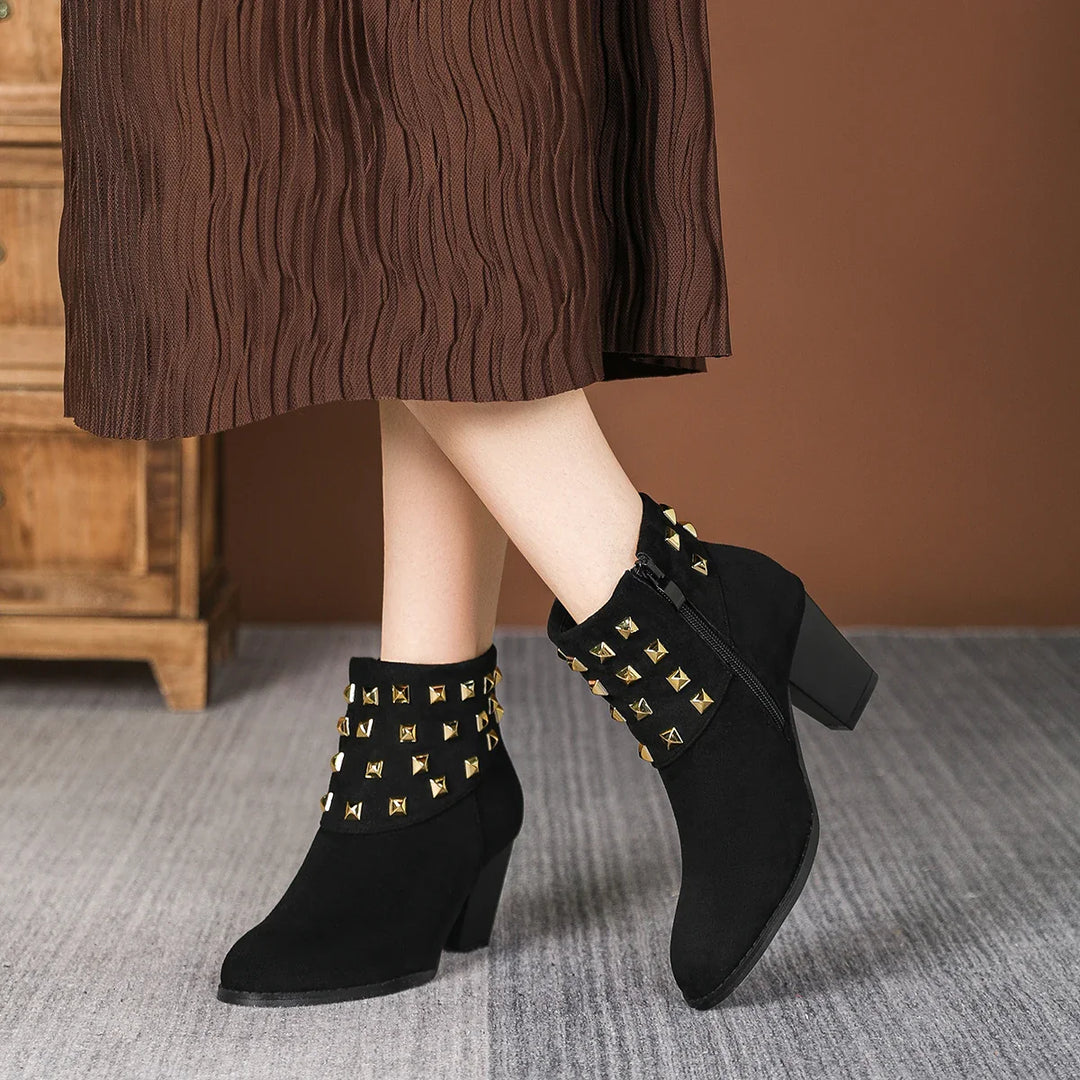 Corvella Studded Ankle Boots