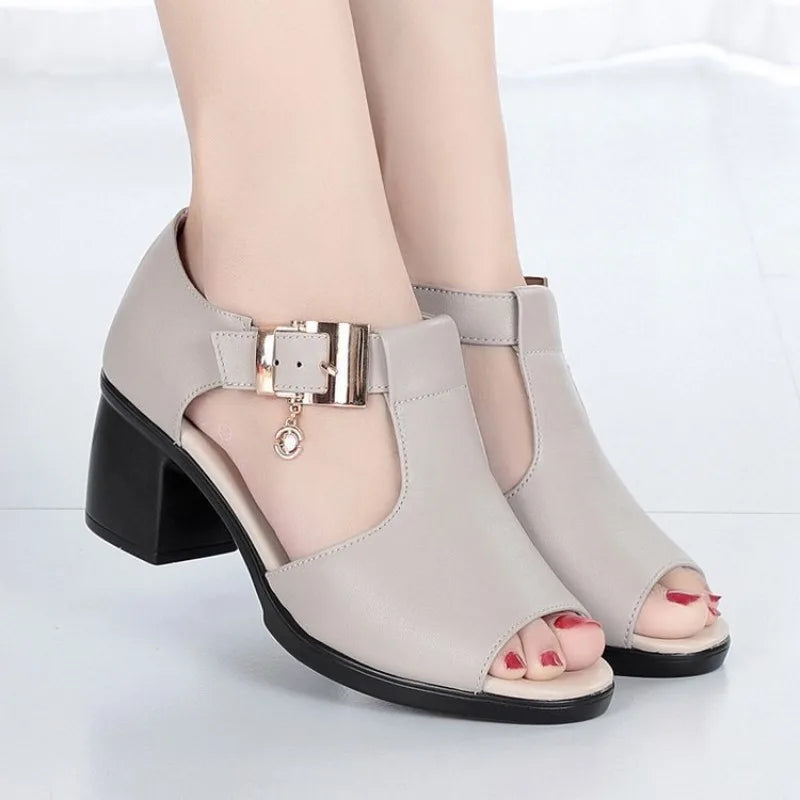 Marivelle Buckled High Heels