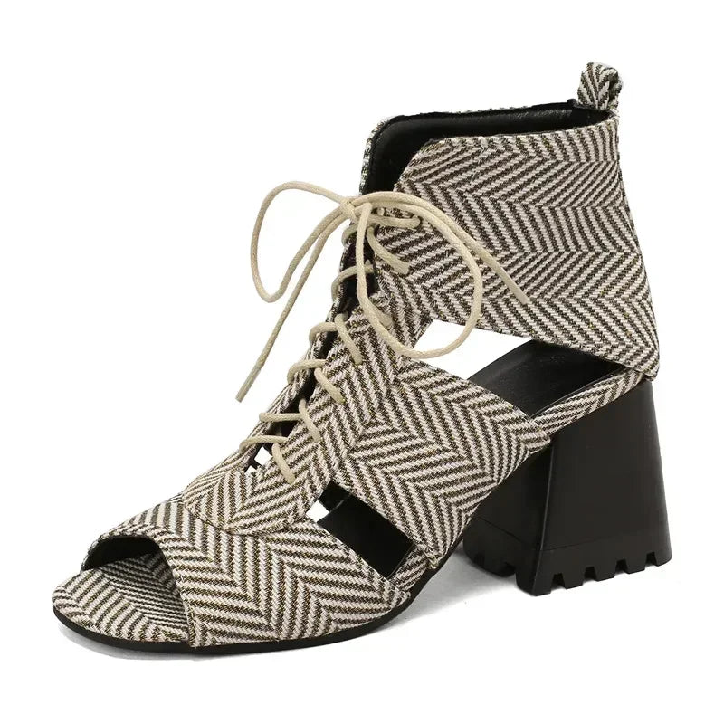 Lirienne Lace-Up High Heels