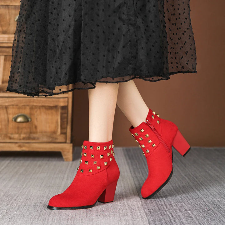 Corvella Studded Ankle Boots