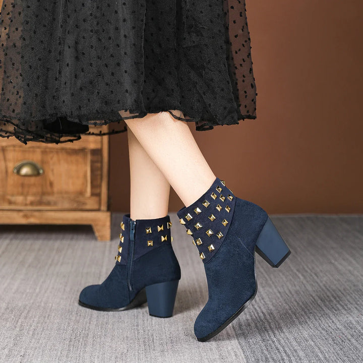 Corvella Studded Ankle Boots