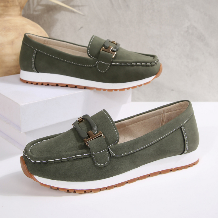 Emelia - Premium Chain-Detail Loafers