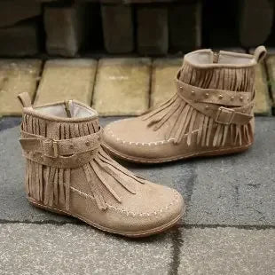 Fringed Ravina Ankle Boots