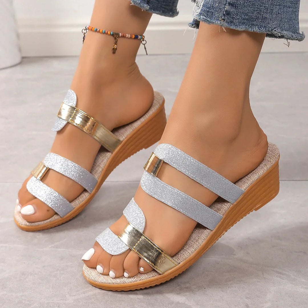 Liora Shimmer Sandals