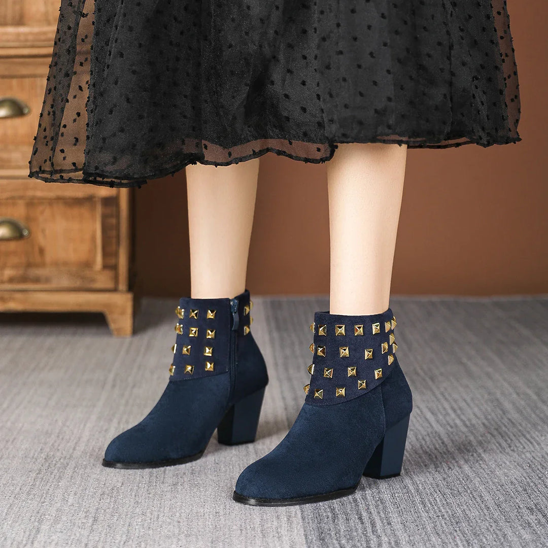 Corvella Studded Ankle Boots