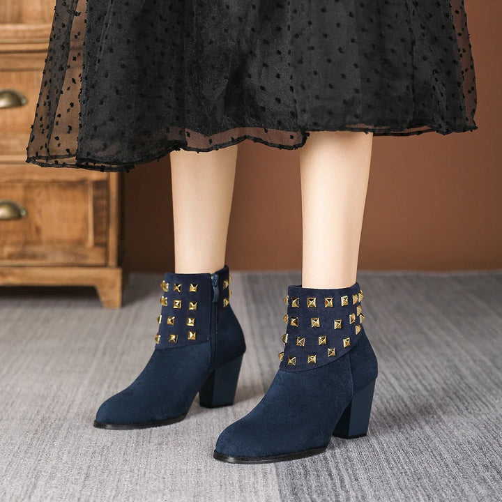 Corvella Studded Ankle Boots