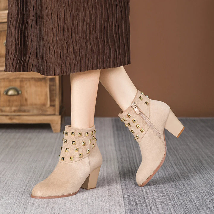 Corvella Studded Ankle Boots