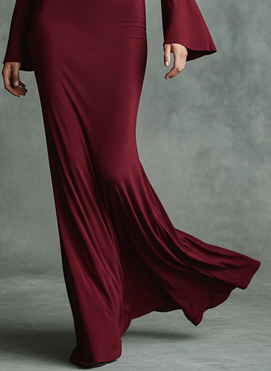 Avalon | Maxi Dress with Halter Neck and Bell Sleeves