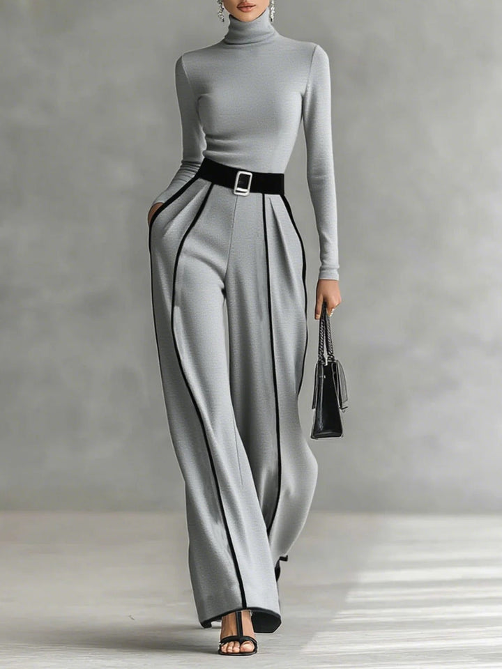 Emma | Chic High-Neck Two-Piece Ensemble