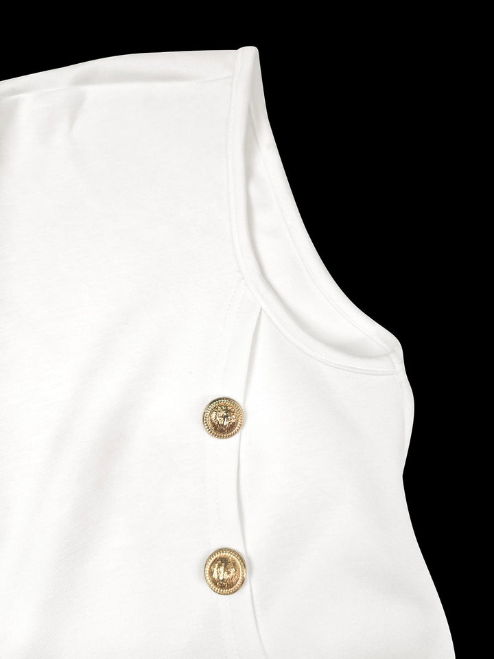 Flowy Sleeveless Solid Color Maxi Dress with Split-Side and Shawl Collar