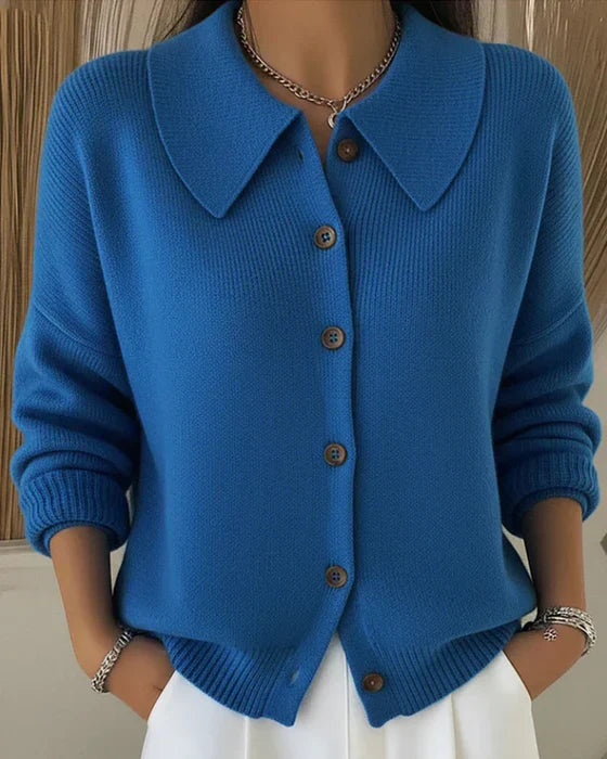 Rosa | Cardigan with Buttoned Collar