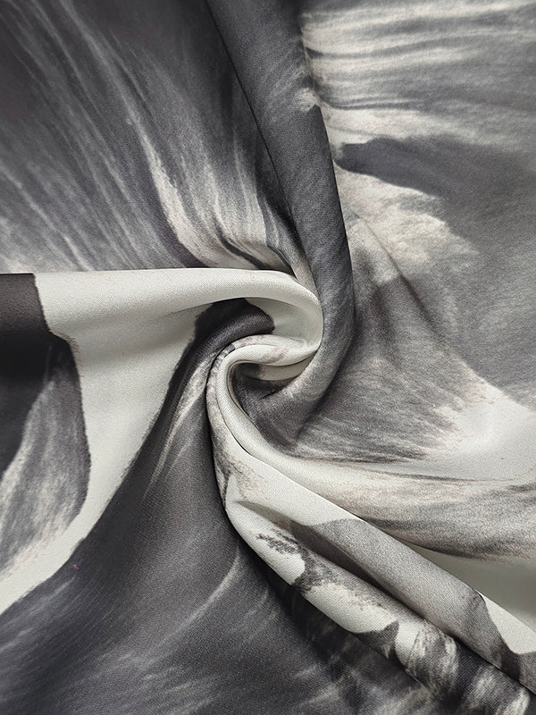 Batwing Sleeves Loose Asymmetric Floral Printed Split-Joint Split-Side One-Shoulder Evening Dresses Maxi Dresses