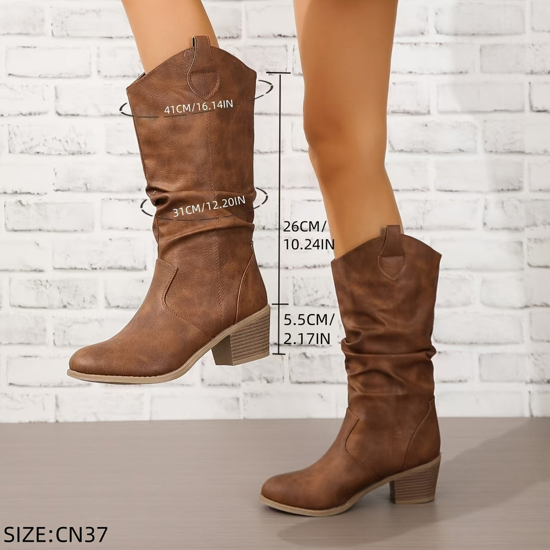 Hattie | Brown Western Boots