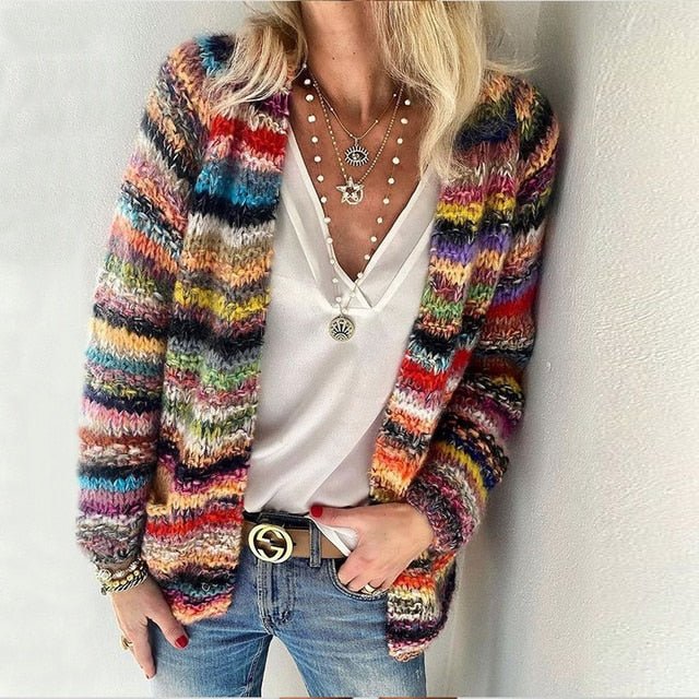 Catherine | Warm Multicolor Cardigan