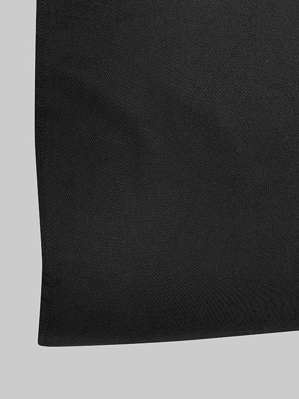 Maxi Shirt Dress with Flared Sleeves, Pleated Design, and Split-Joint Lapel in Solid Color