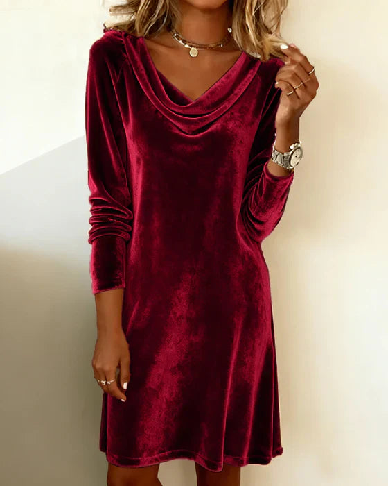 Sophie™ | Elegant Velvet Midi Dress
