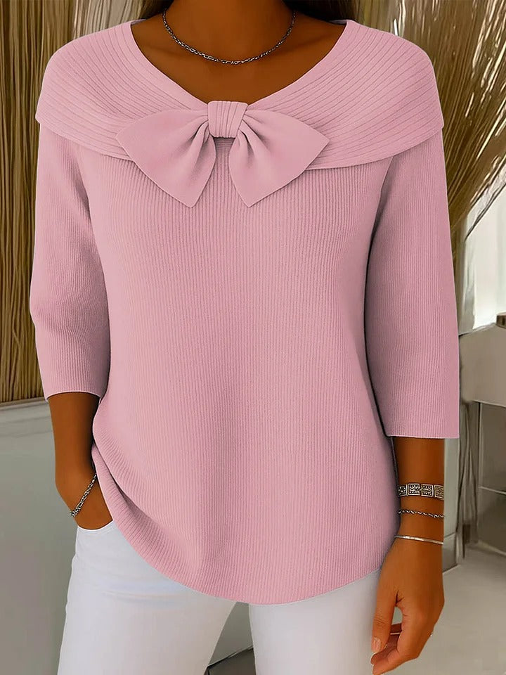 Elodie Bow-Detail Sweater