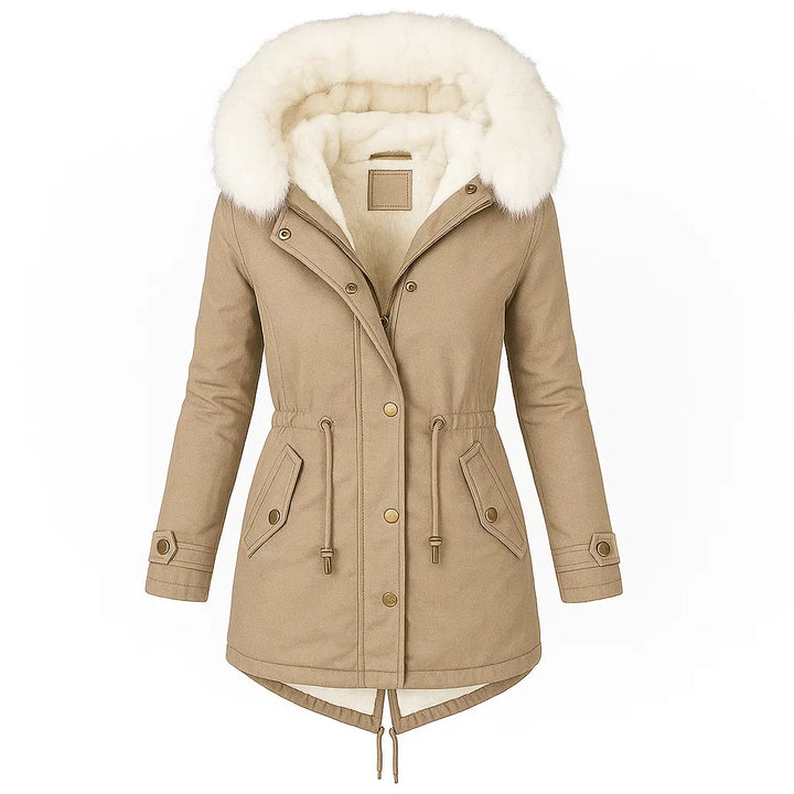 Amelia - Chic Beige Winter Coat