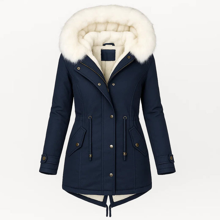 Amelia - Stylish Blue Winter Coat